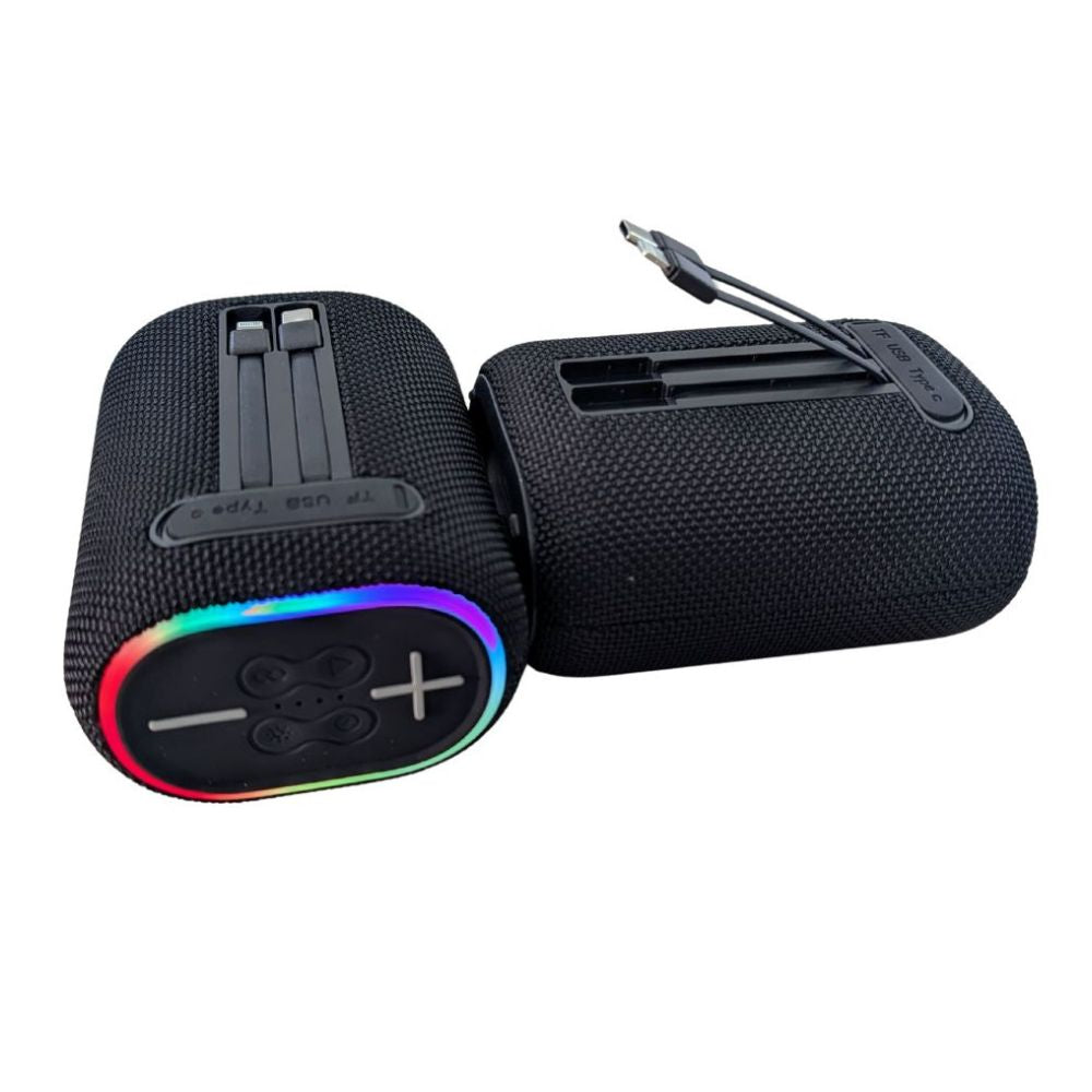 Bocina Power Bank Moreka 439 10W 5000mAh cables tipo IP y C hasta 25 Horas - Imagen 3