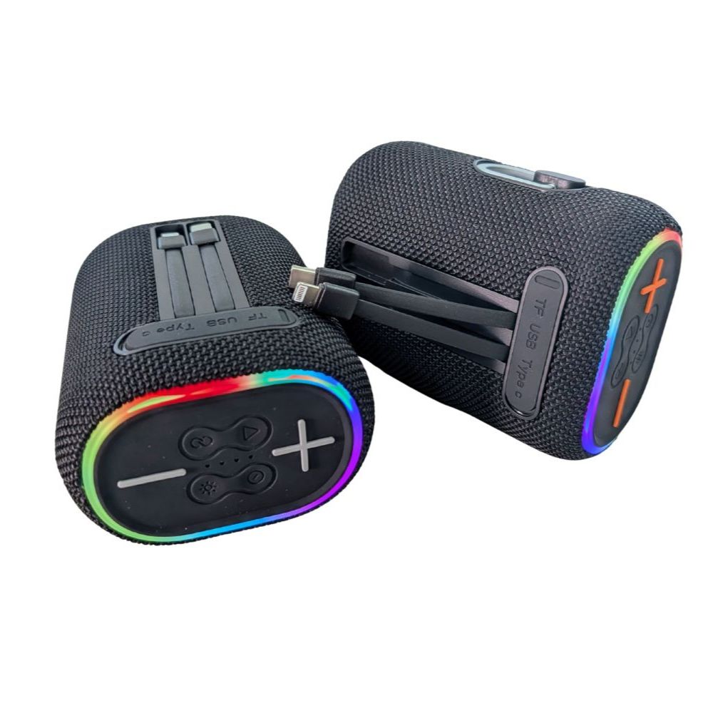Bocina Power Bank Moreka 439 10W 5000mAh cables tipo IP y C hasta 25 Horas - Imagen 7