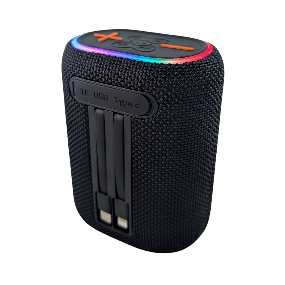 Bocina Power Bank Moreka 439 10W 5000mAh cables tipo IP y C hasta 25 Horas - Imagen 8