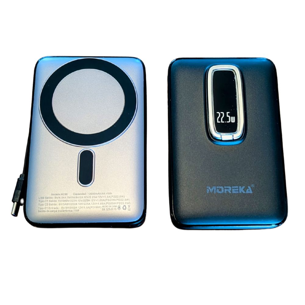 Power Bank MagSafe Moreka K096 12000mAh 22.5W Cable C incluido - Imagen 1