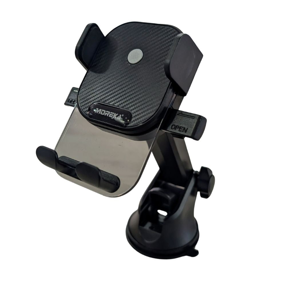 Soporte Automóvil Giratorio con ventosa para tablero y parabrisas Rotación 360° Moreka Modelo ZJ-014