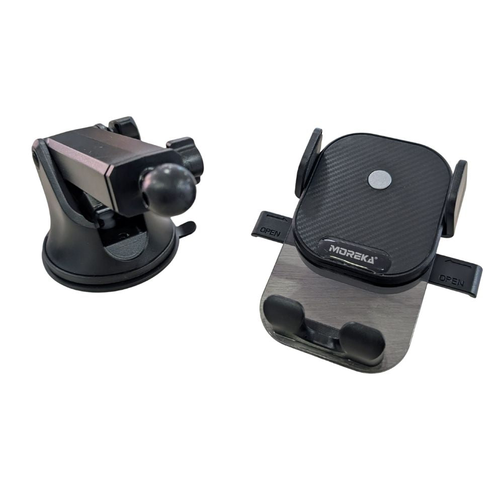 Soporte Automóvil Giratorio con ventosa para tablero y parabrisas Rotación 360° Moreka Modelo ZJ-014 - Imagen 4