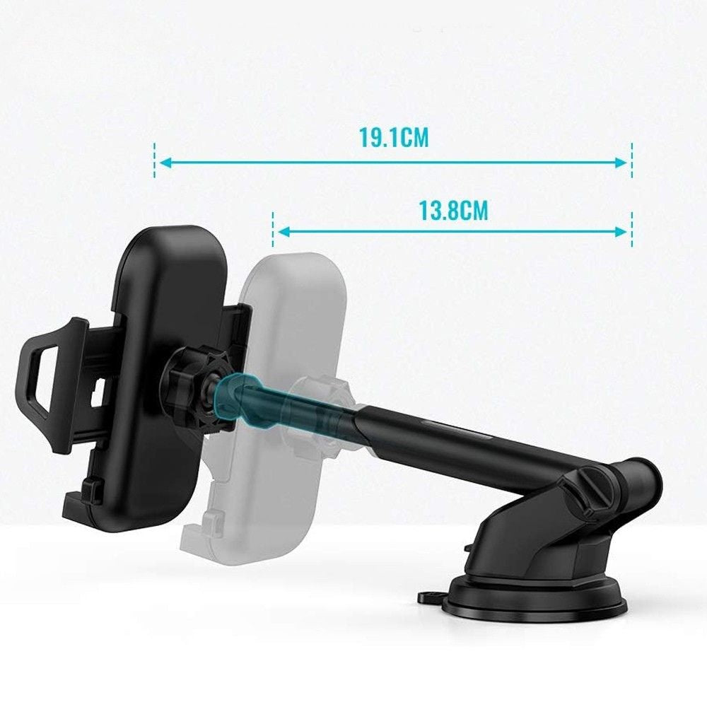 Soporte Automóvil Giratorio con ventosa para tablero y parabrisas Rotación 360° Moreka Modelo ZJ-014 - Imagen 7
