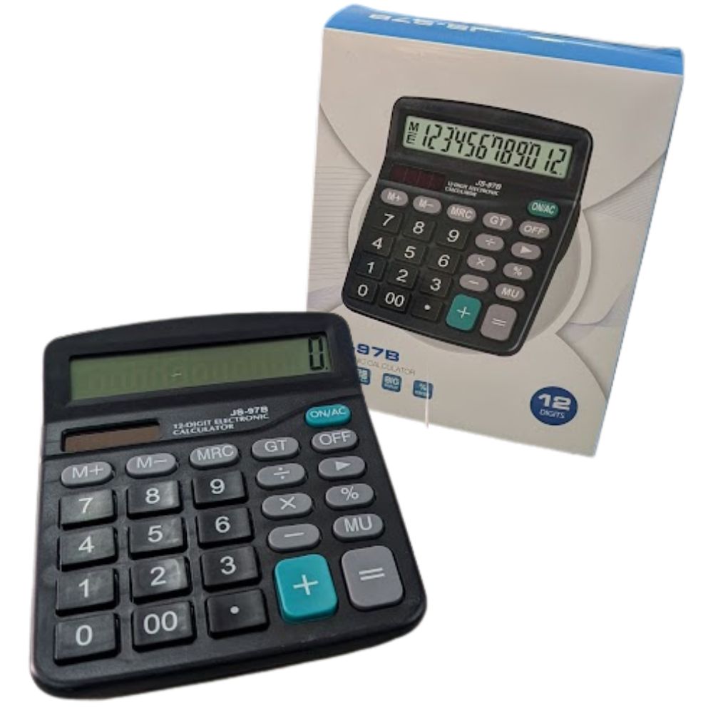 Calculadora electrónica Solar con 12 dígitos, pantalla grande JS-97B - Imagen 7
