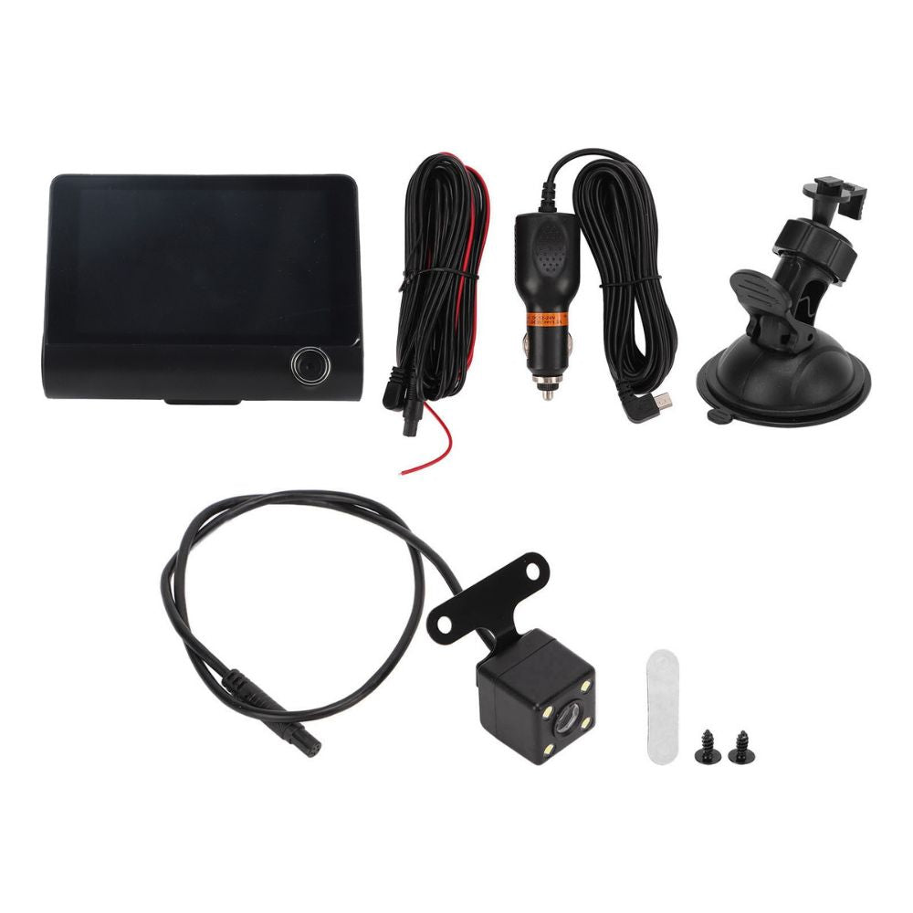 Cámara Para Auto Carro DVR 3 en 1 Frontal Interior Trasera HDR Visión nocturna 24/7 JLY-504 - Imagen 6