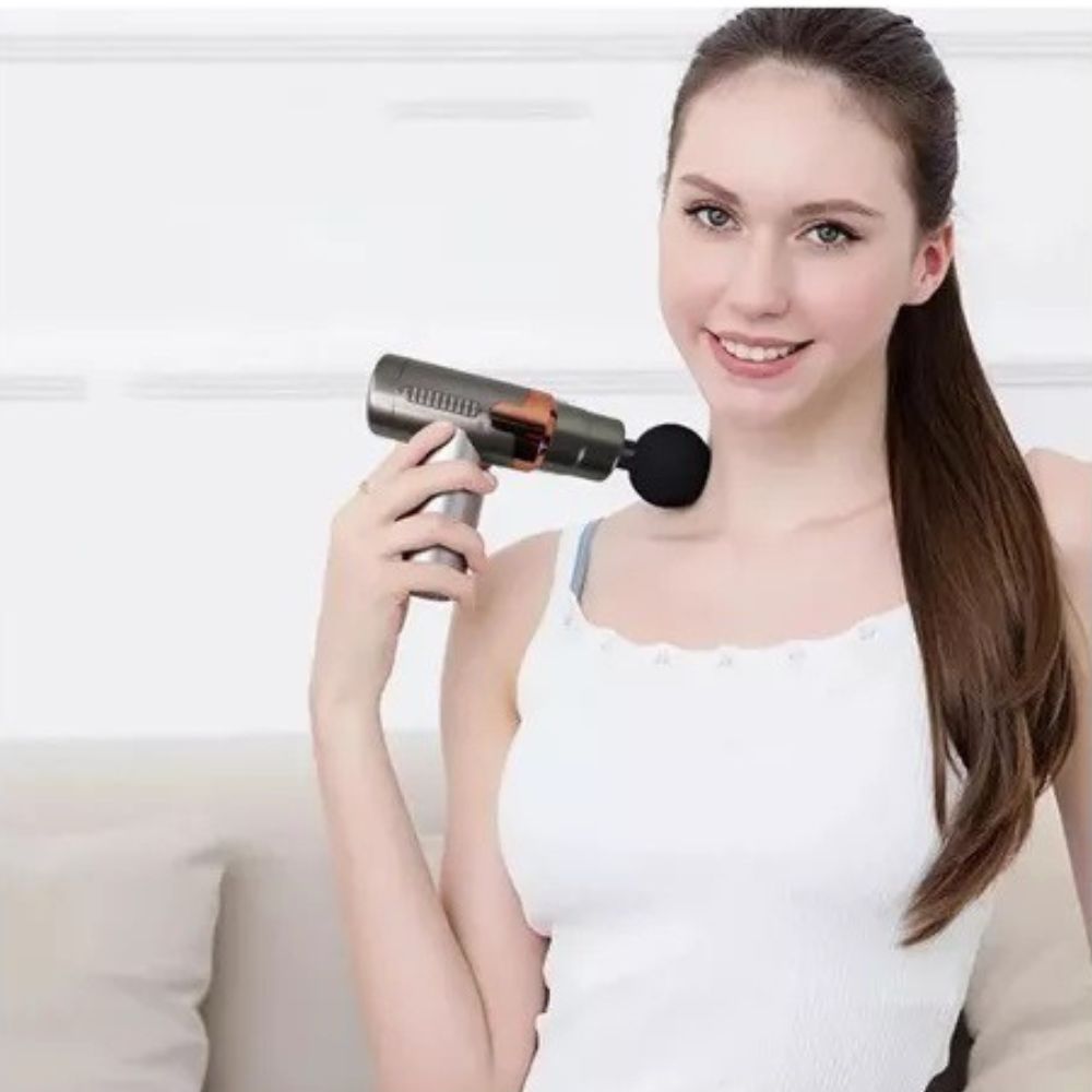 Pistola Muscular Masajeadora portátil Recargable Usb 6 Velocidades JY-760 - Imagen 5