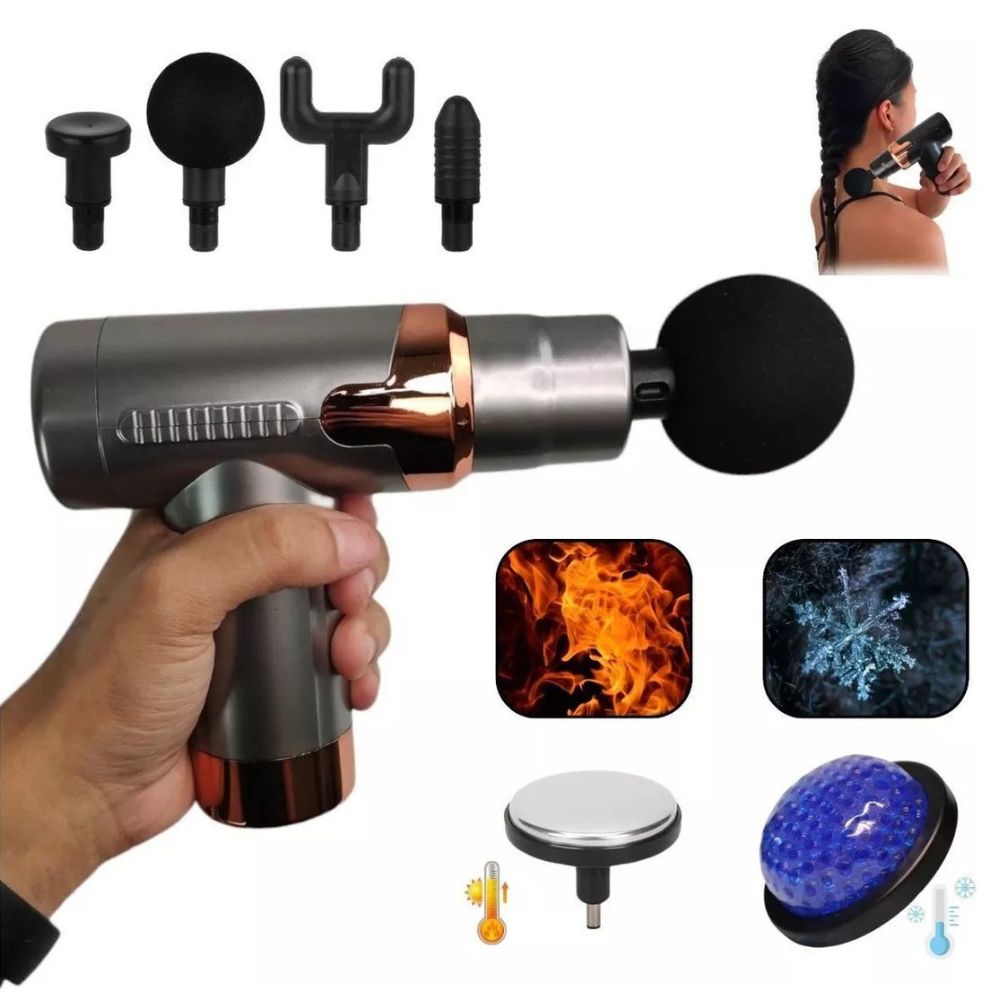 Pistola Muscular Masajeadora portátil Recargable Usb 6 Velocidades JY-760 - Imagen 6