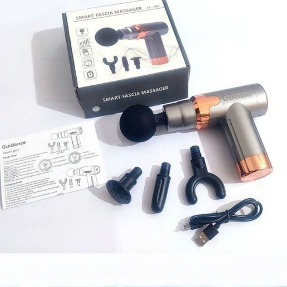 Pistola Muscular Masajeadora portátil Recargable Usb 6 Velocidades JY-760 - Imagen 10