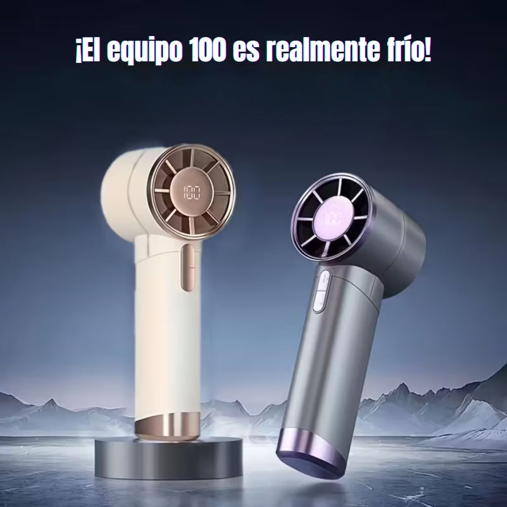 Ventilador Portátil de mano Frescura 100 velocidades 3000mAh Pantalla LED XFS-202 - Imagen 2