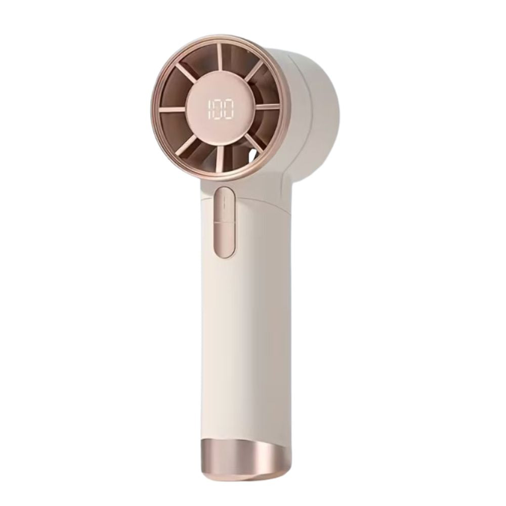 Ventilador Portátil de mano Frescura 100 velocidades 3000mAh Pantalla LED XFS-202 - Imagen 9
