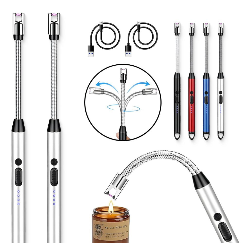2pcs Usb Encendedor Eléctrico Portátil Recargable De Cocina JL817-2 - Imagen 1