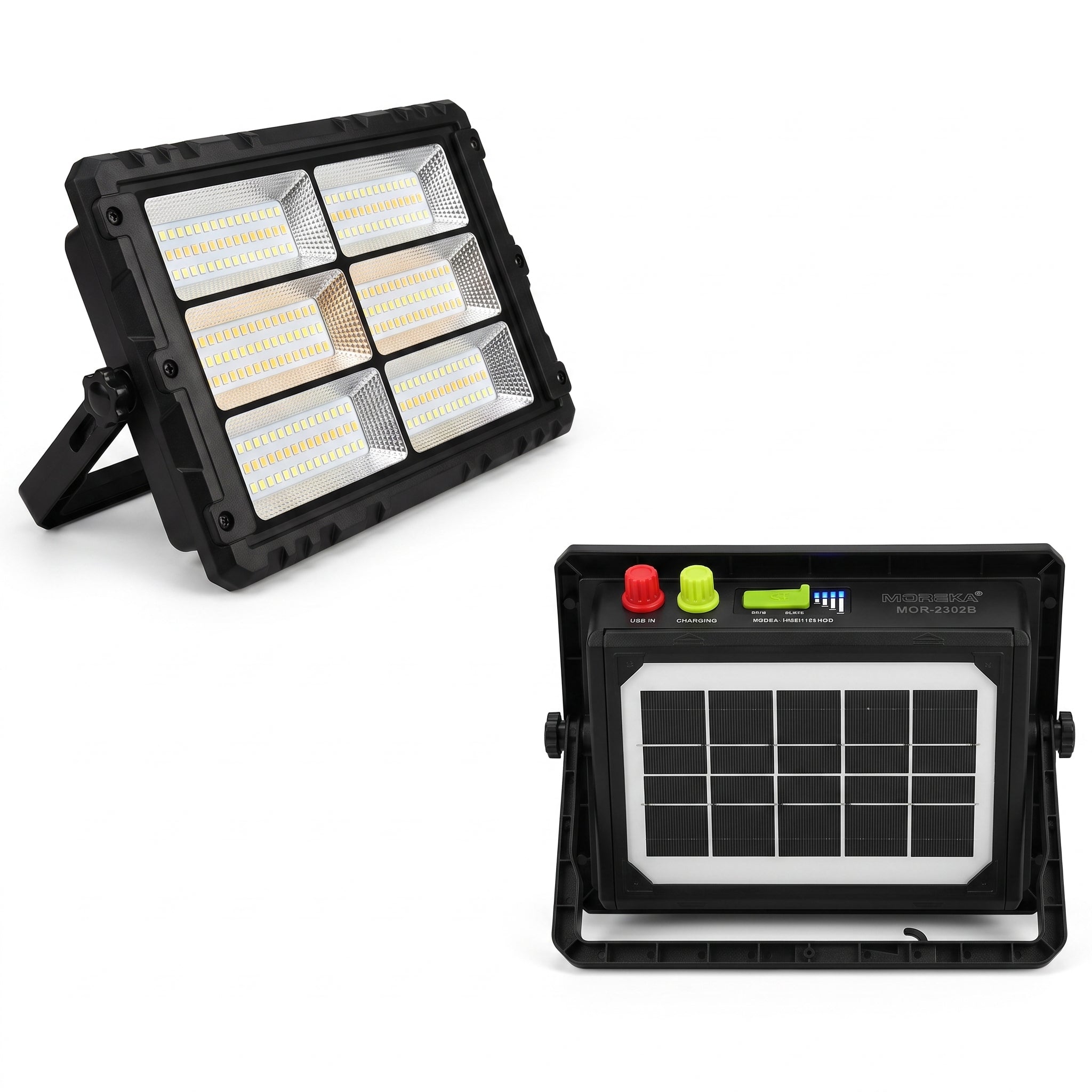 Foco Proyector Solar Portátil Moreka MOR-2302B 400W 8000mAh - Imagen 10
