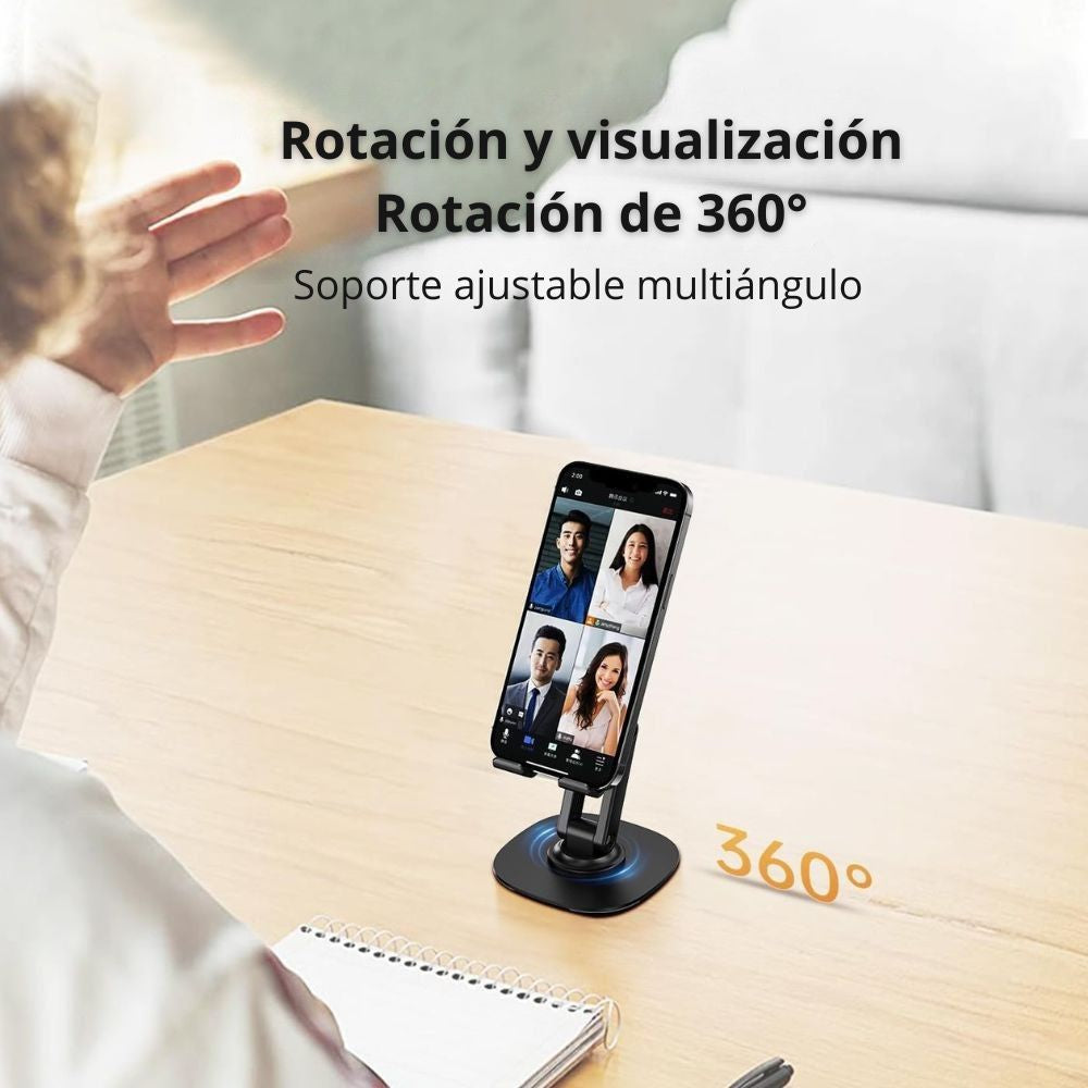 Soporte escritorio Giratorio Rotación 360° Plegable Nebro WAT-017 - Imagen 2