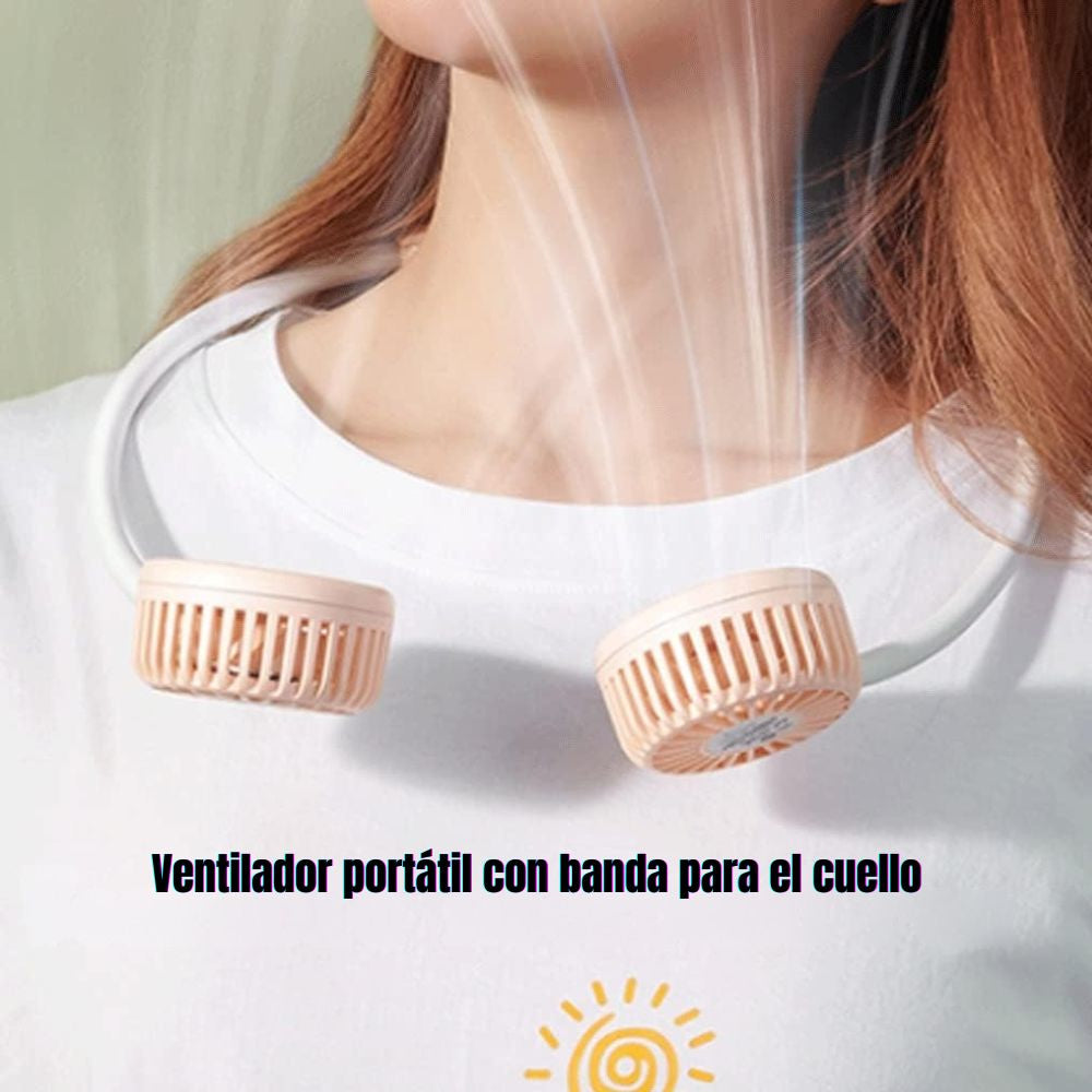 Ventilador Portátil de Cuello Frescura 360° 2 velocidades 500mAh SMA5A - Imagen 11