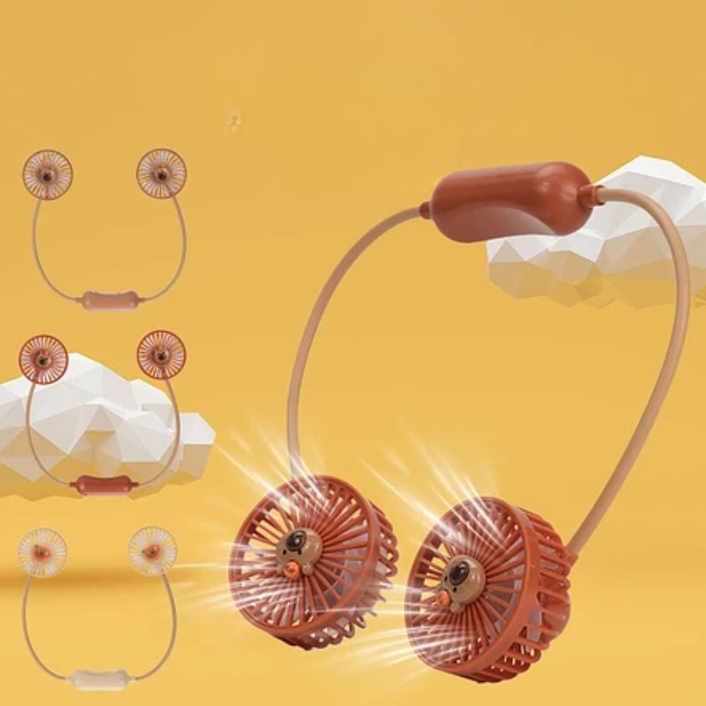 Ventilador Portátil de Cuello Frescura 360° 2 velocidades 500mAh SMA5A - Imagen 5