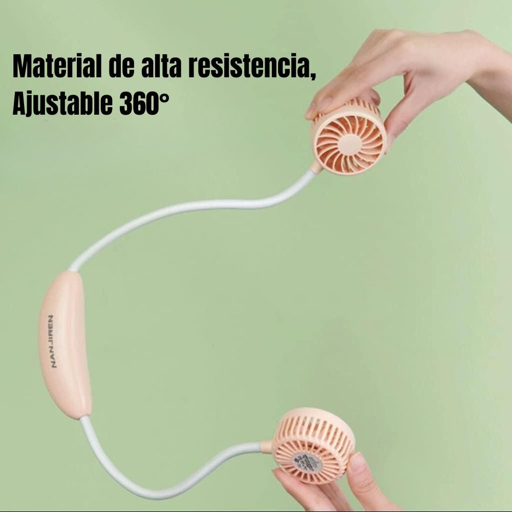 Ventilador Portátil de Cuello Frescura 360° 2 velocidades 500mAh SMA5A - Imagen 7