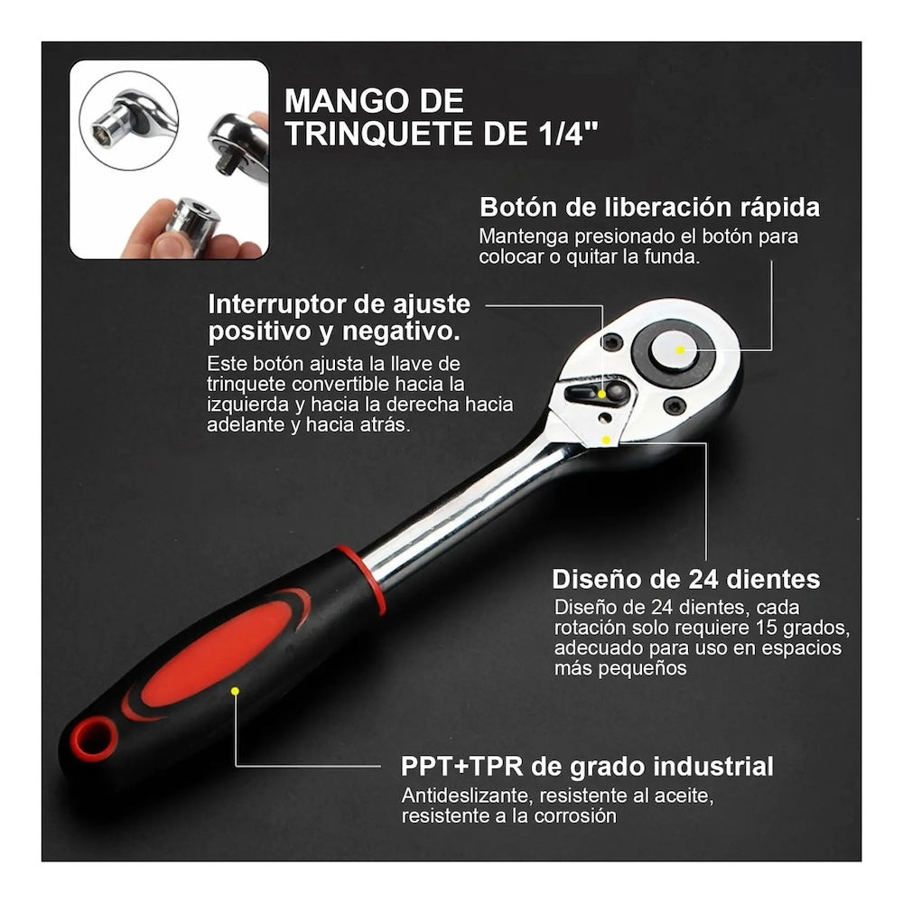 Juego Herramientas 46 Piezas GJX2347 con Estuche - Imagen 7
