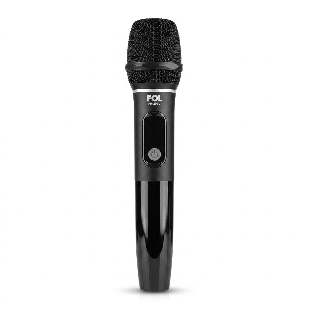 Micrófono Inalámbrico con Transmisor 28W conector 6.3mm 1200mAh FOL FH-293U
