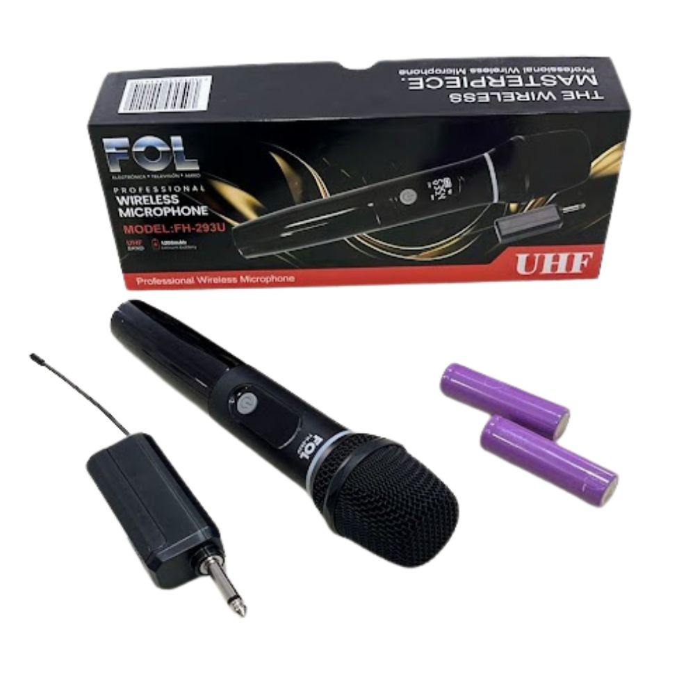 Micrófono Inalámbrico con Transmisor 28W conector 6.3mm 1200mAh FOL FH-293U - Imagen 4