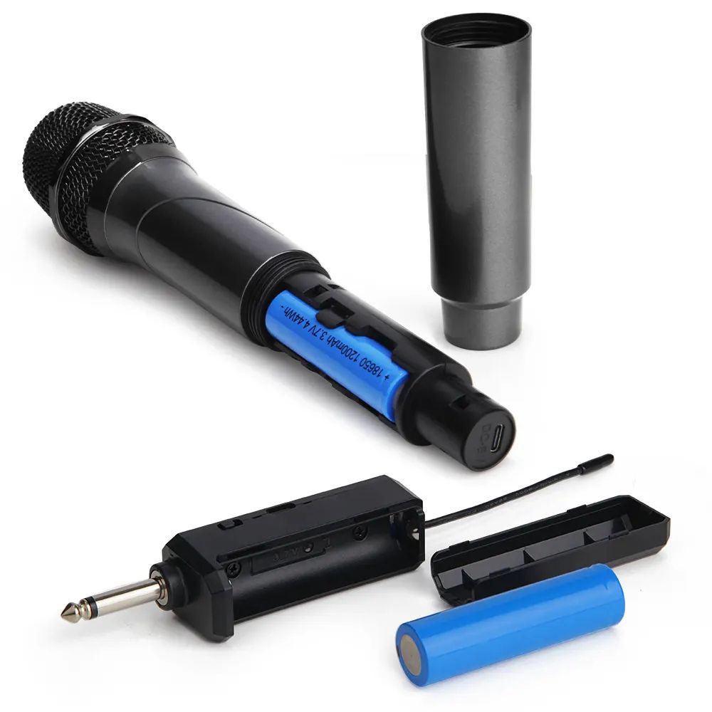 Micrófono Inalámbrico con Transmisor 28W conector 6.3mm 1200mAh FOL FH-293U - Imagen 5
