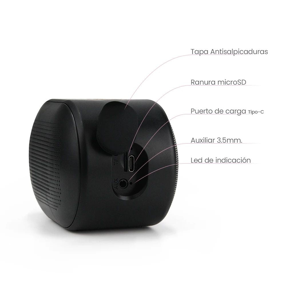 Mini Bocina FOL FS-SP06 5W 2000mAh Bluetooth recargable FM TWS - Imagen 6