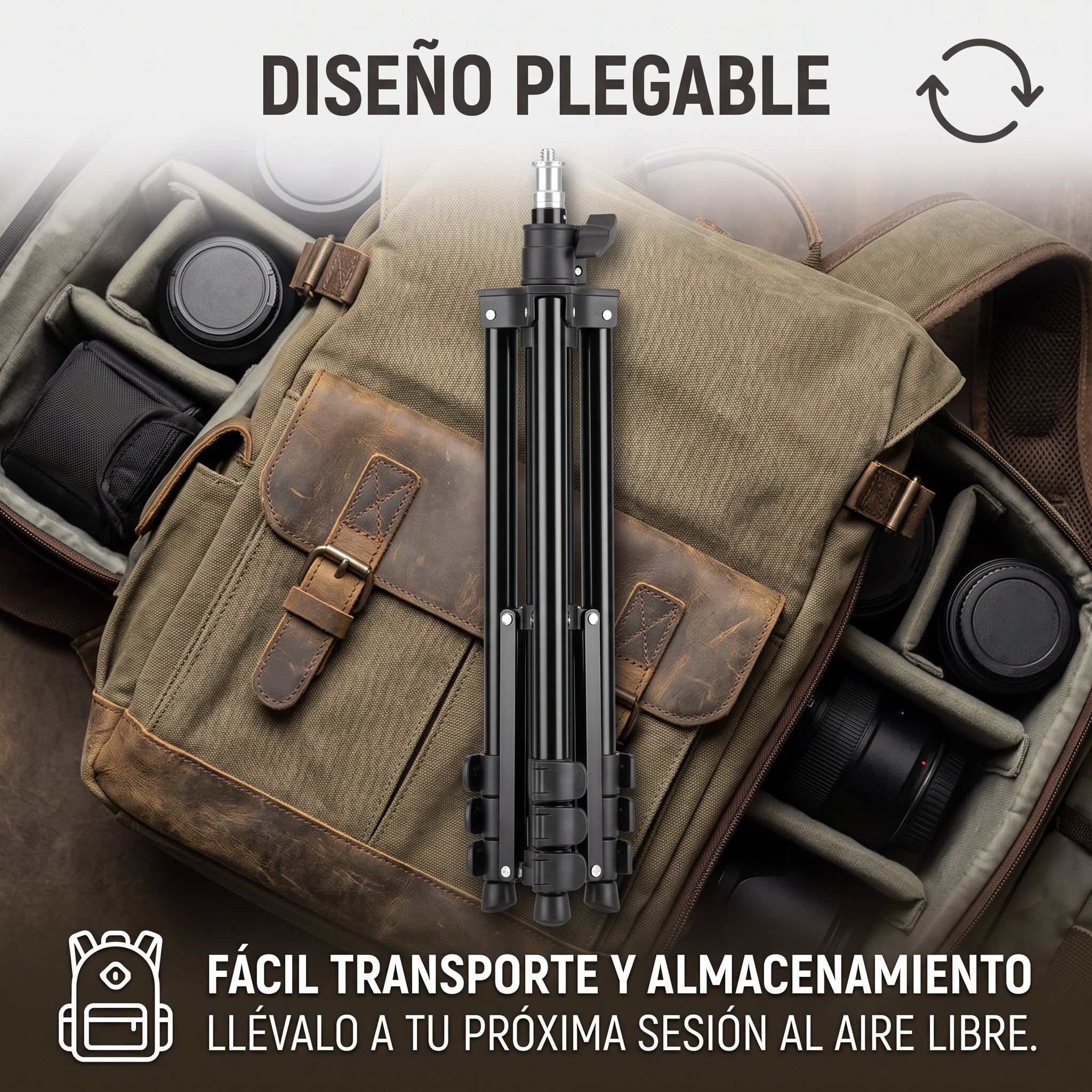 Trípode Soporte YISEN ZJ-2.1 de 2.1mts Soporte para Aro de Luz - Imagen 4