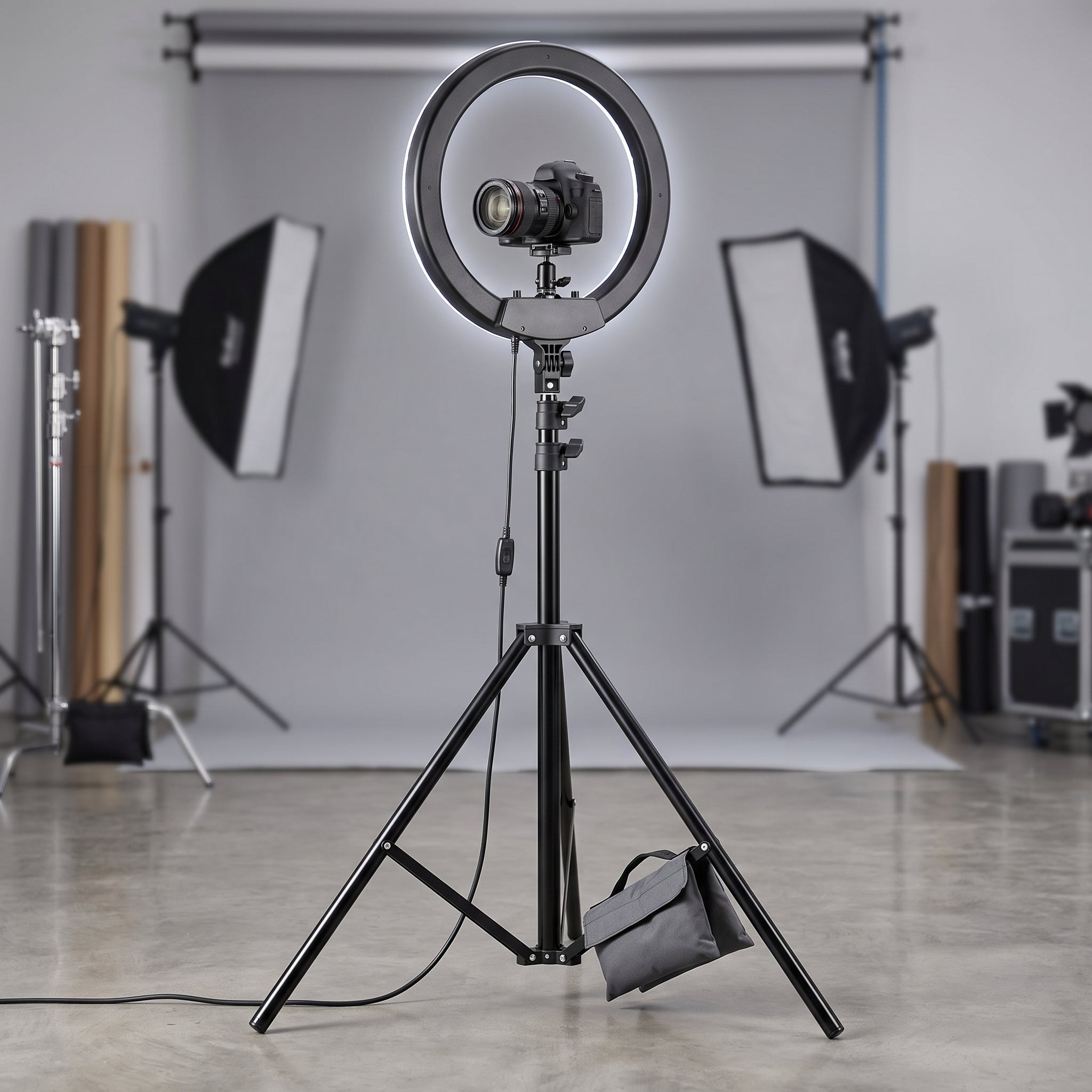 Trípode Soporte YISEN ZJ-2.1 de 2.1mts Soporte para Aro de Luz - Imagen 8