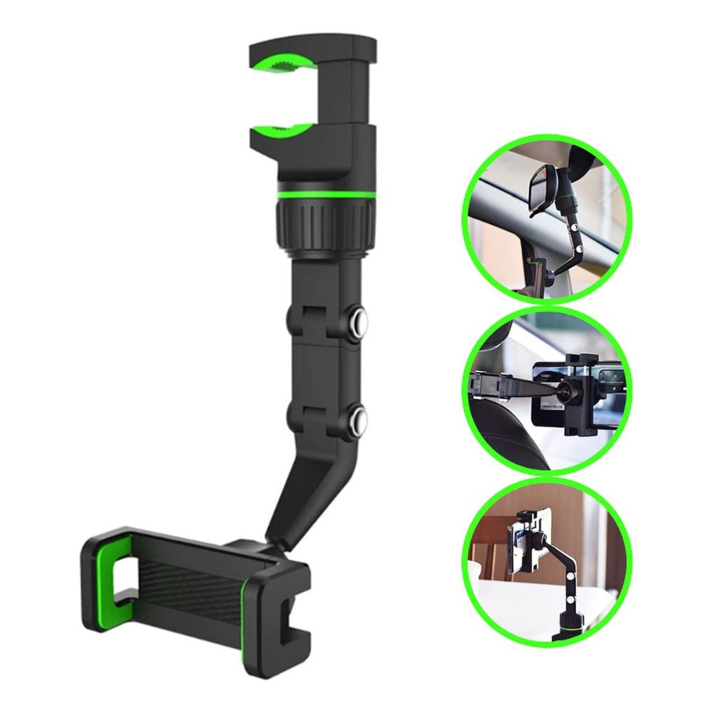 Soporte Porta Celular 360 Carro Auto Espejo Retrovisor y respaldo asiento y803 - Imagen 5