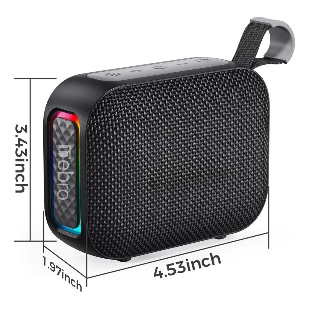 Mini Bocina Nebro 8W Bluetooth recargable IPX4 USB TWS WG-198 - Imagen 5