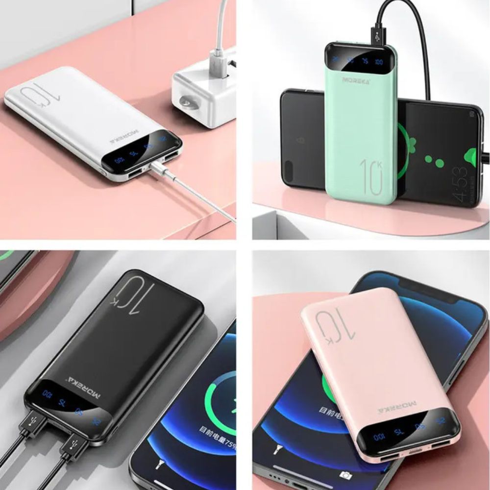Power Bank Moreka K100 1000mAh 37Wh Puertos de Salida 3 (2 x USB + 1 x USB-C) - Imagen 5