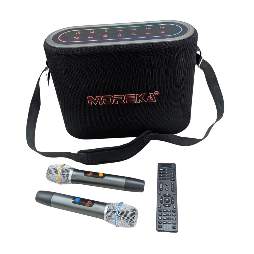 Bocina Karaoke Moreka A35 400W 30000mAh 10 hrs de bateria Bluetooth, Contra Agua IPX5 - Imagen 3