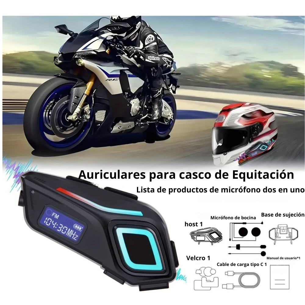 Auriculares Bluetooth para Casco Buytiti - Imagen 4