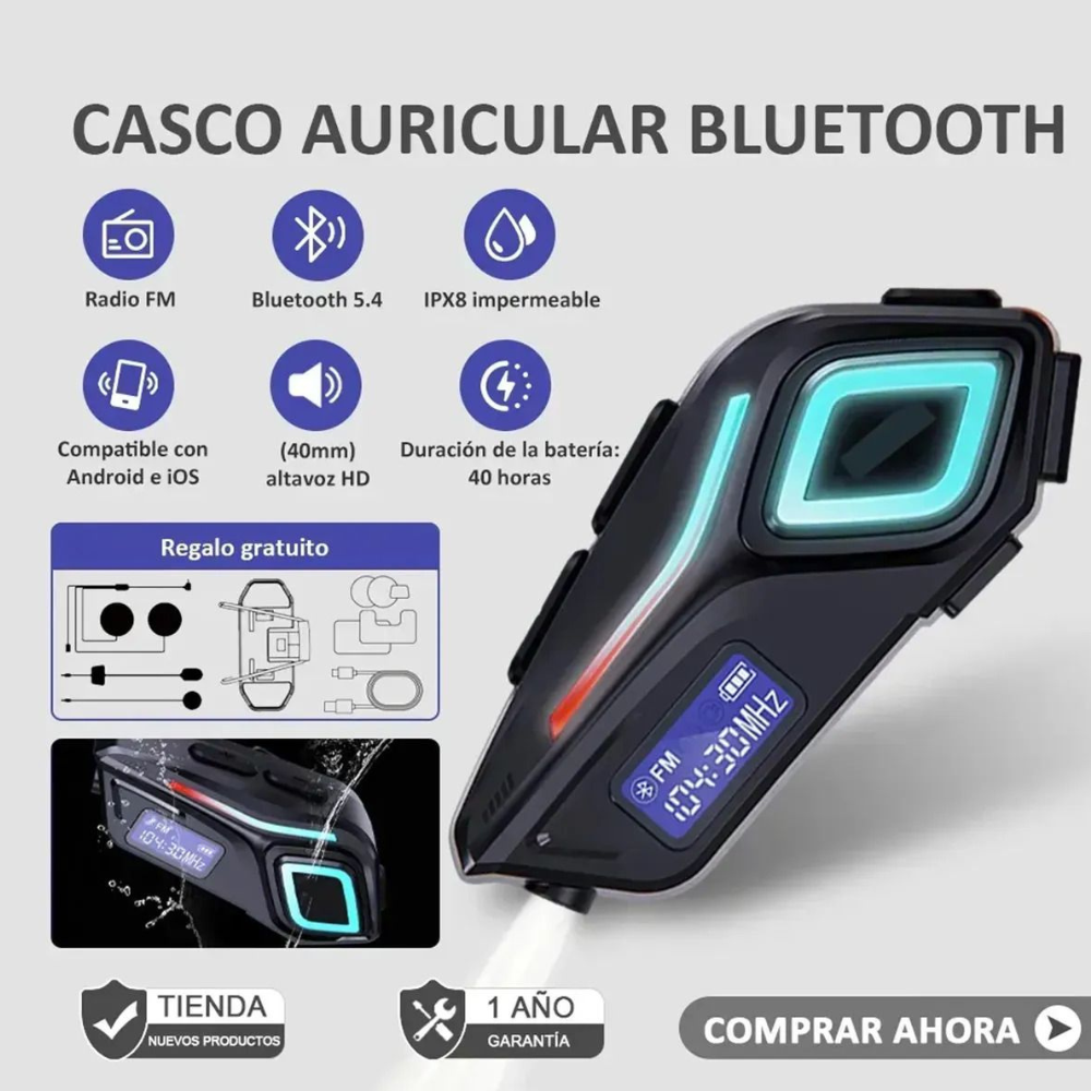 Auriculares Bluetooth para Casco Buytiti - Imagen 6