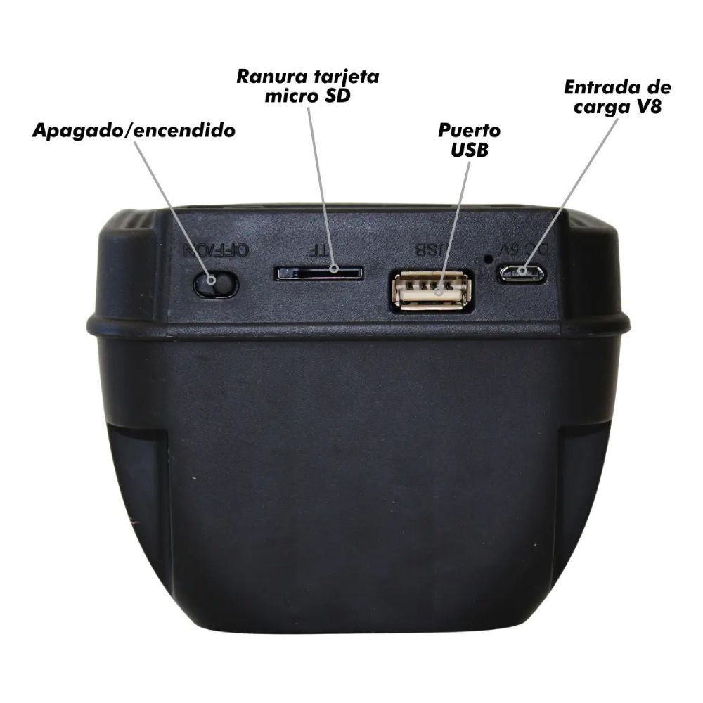 Mini Bocina Greatnice 5W Bluetooth recargable USB TWS GTS-1345 - Imagen 5