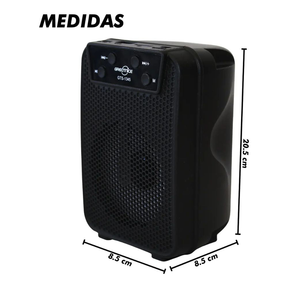 Mini Bocina Greatnice 5W Bluetooth recargable  USB TWS GTS-1345 - Imagen 7