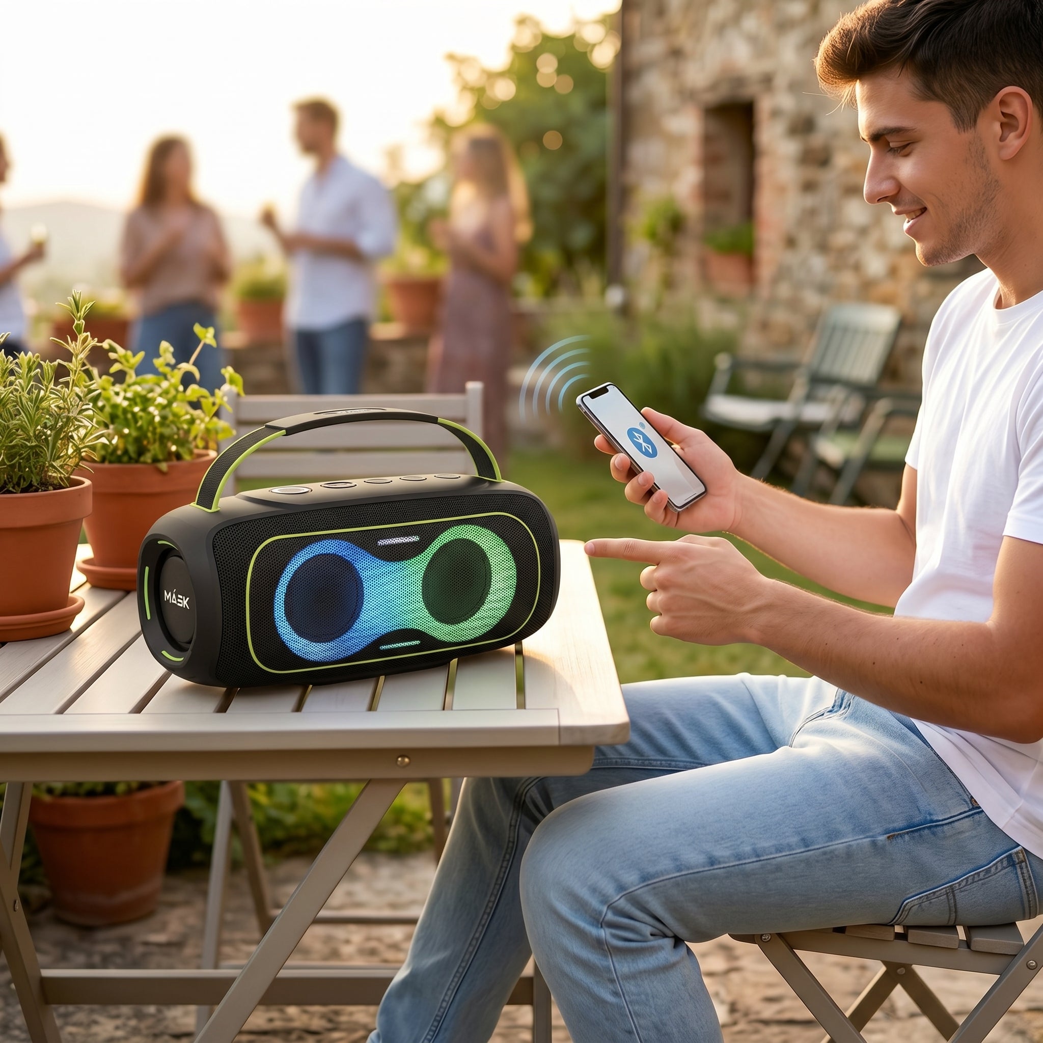 Altavoz portátil MÁSK A63 70W estéreo con - Imagen 4