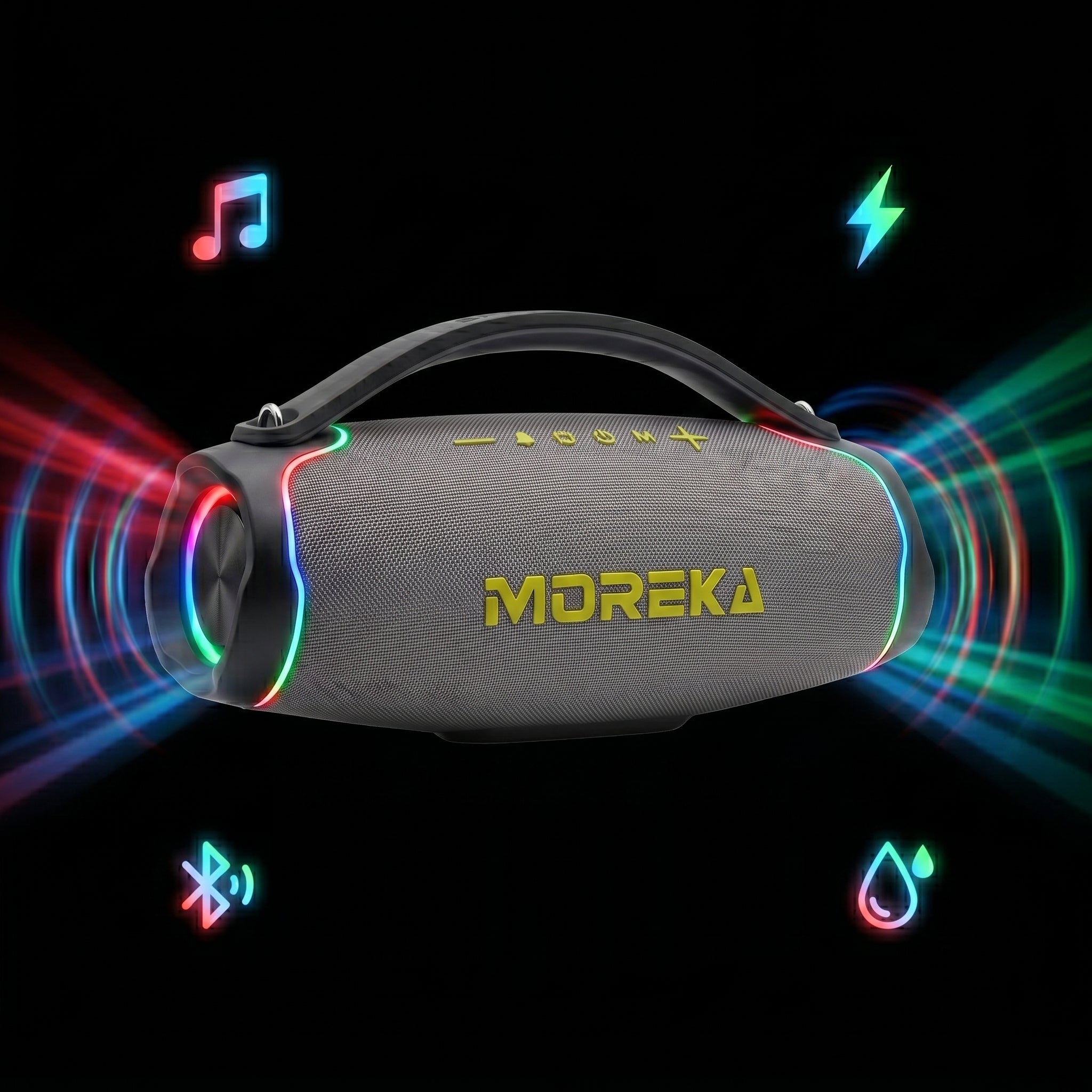 Bocina Moreka A61 200W 6000mAh 6hrs de bateria Bluetooth IPX6 - Imagen 4