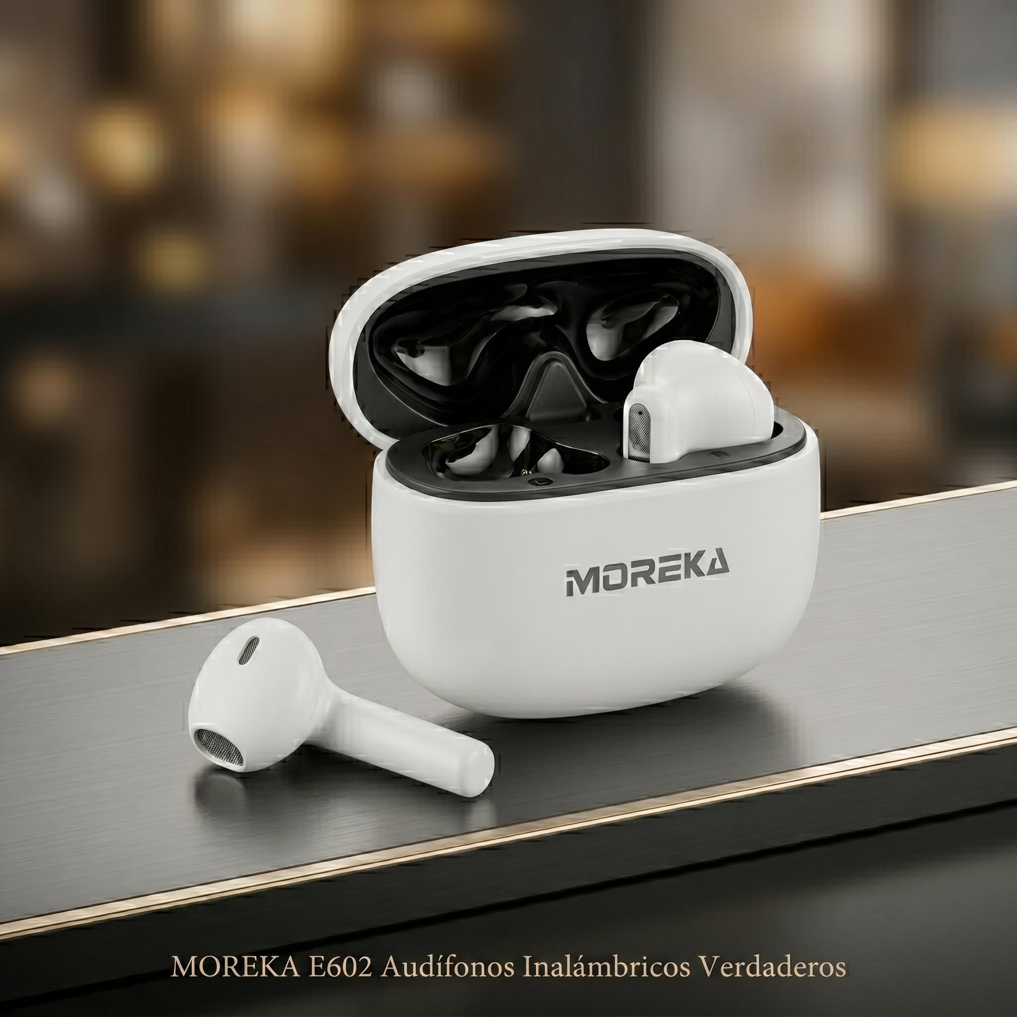 Audífono Inalámbrico Moreka E602 31h con — Bluetooth 5.3 TWS - Imagen 10