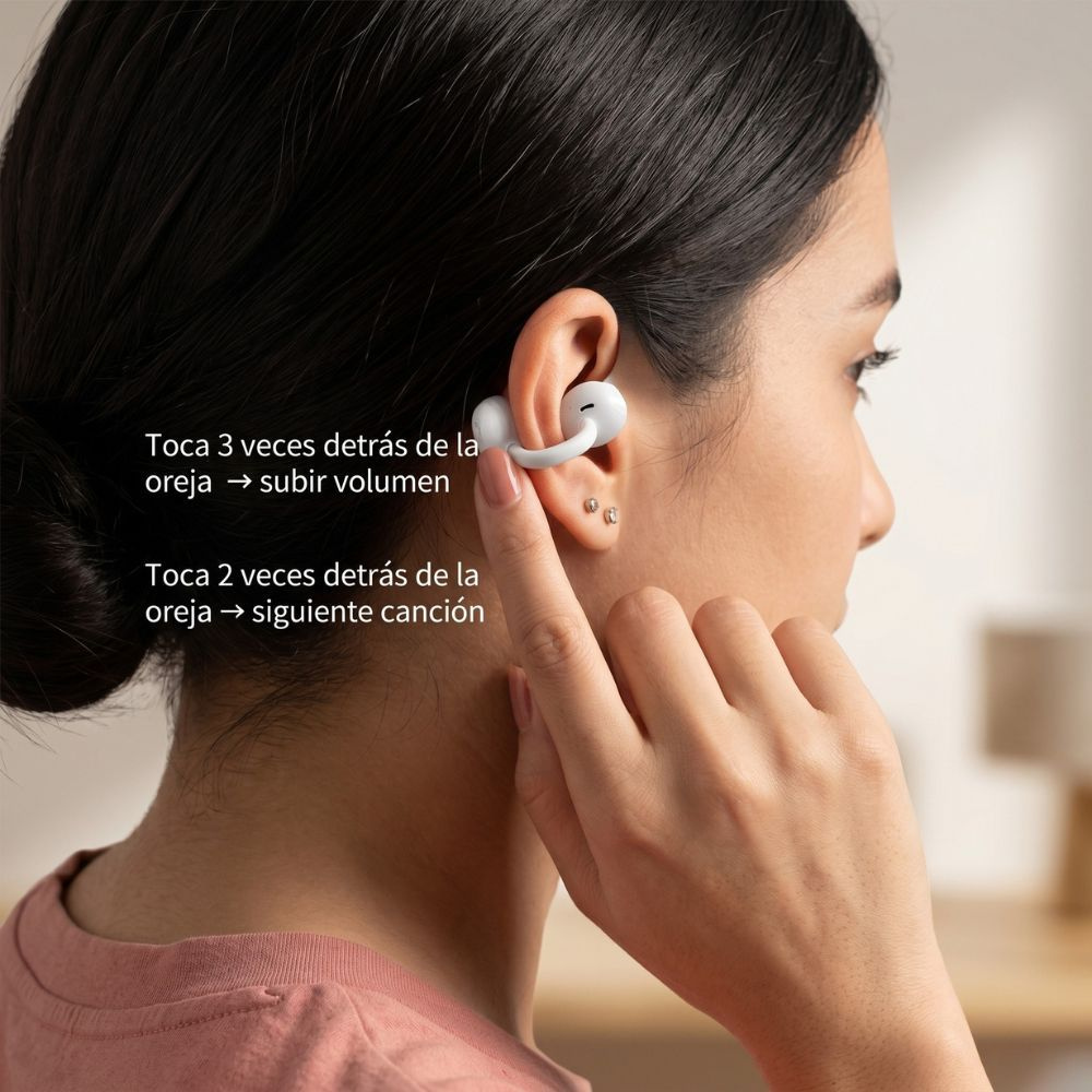 Audífonos Tipo Arete Moreka E604 Estilo y Libertad con Sonido de Alta Calidad — Bluetooth 5.3 TWS - Imagen 6