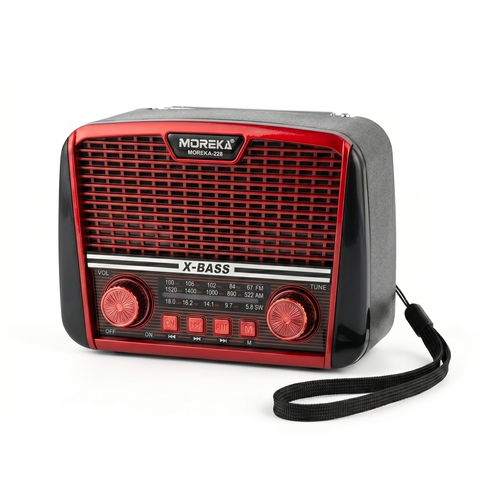 Receptor de 3 Bandas con Súper Bajos y Altavoz de 6W Radio Moreka-228 Potencia y Graves Profundos en un Solo Equipo - Imagen 6
