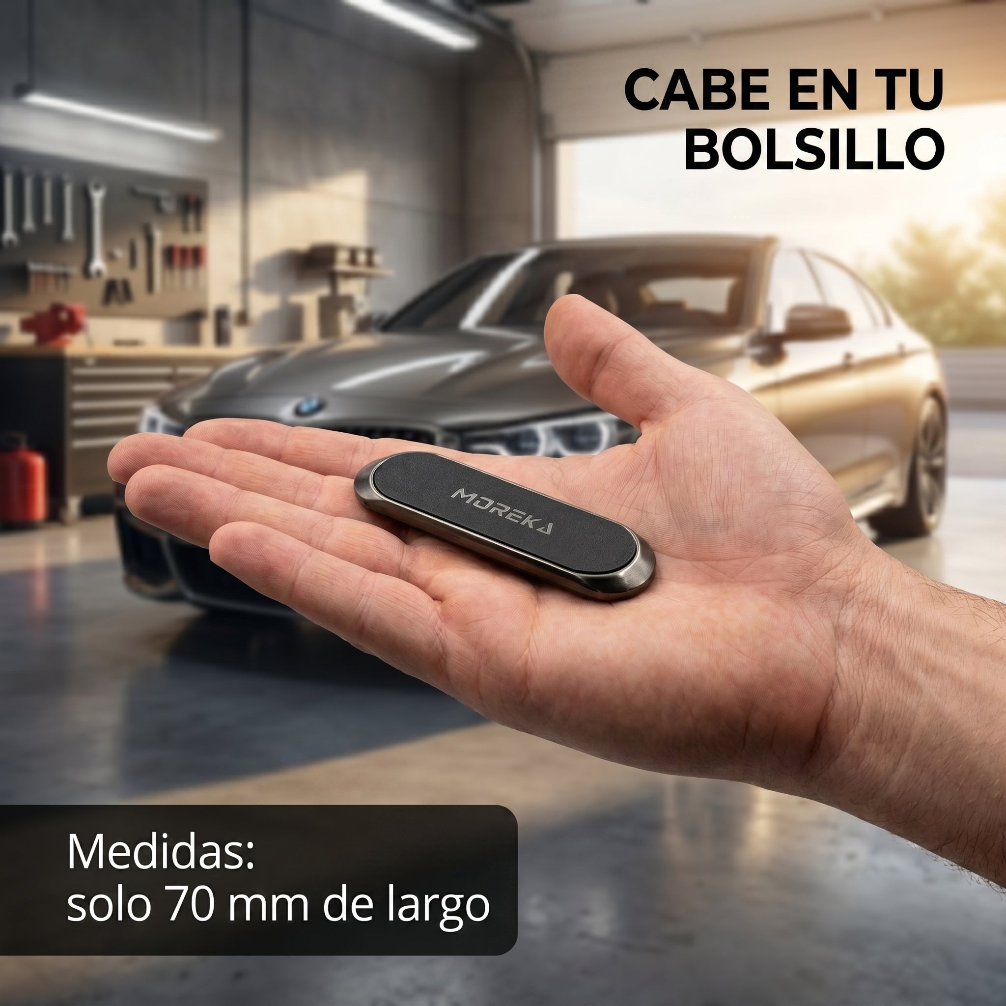 Soporte Magnético para Auto Moreka ZJ-017 Sujeción Fuerte y Compacta para Celular en Coche - Imagen 5