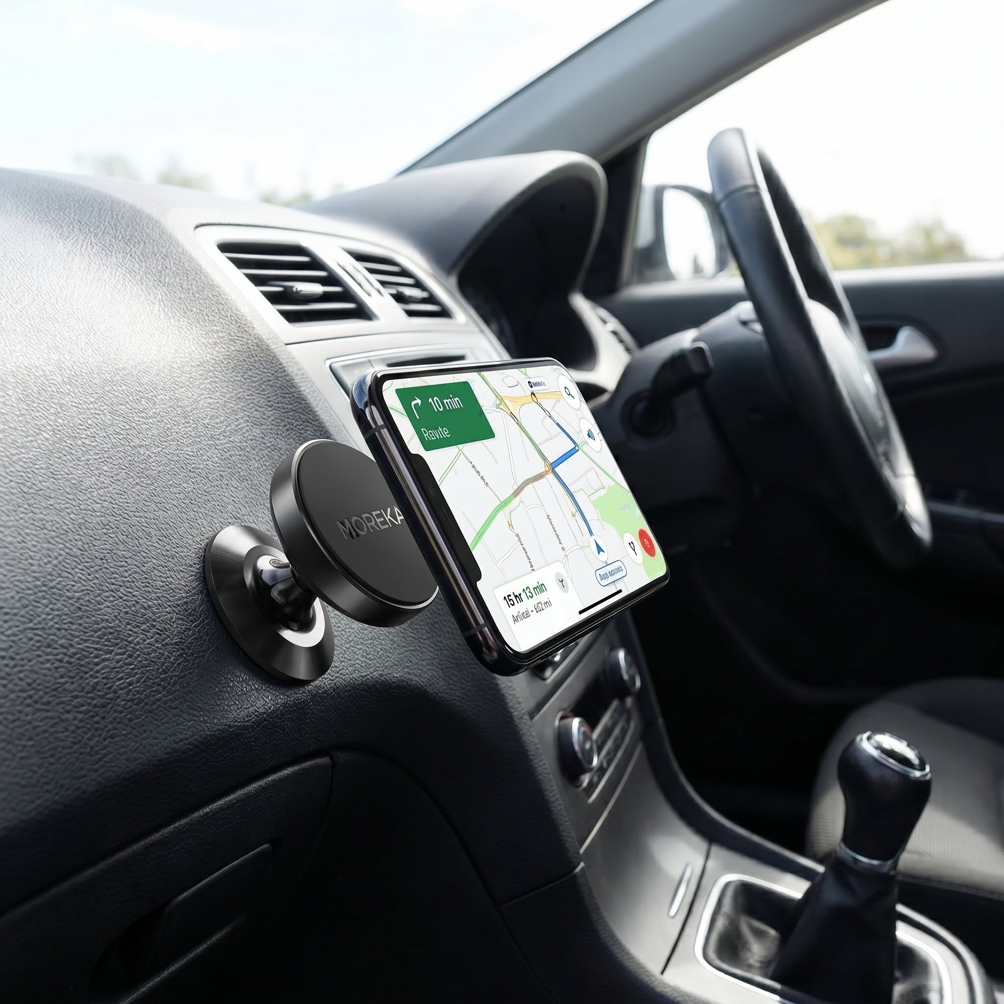 Soporte Magnético para Auto Moreka ZJ-019 de Aleación de Aluminio Sujeción 3350Gs Giro 360° Operación con Una Mano Compatibilidad Universal para Todos los Celulares - Imagen 3