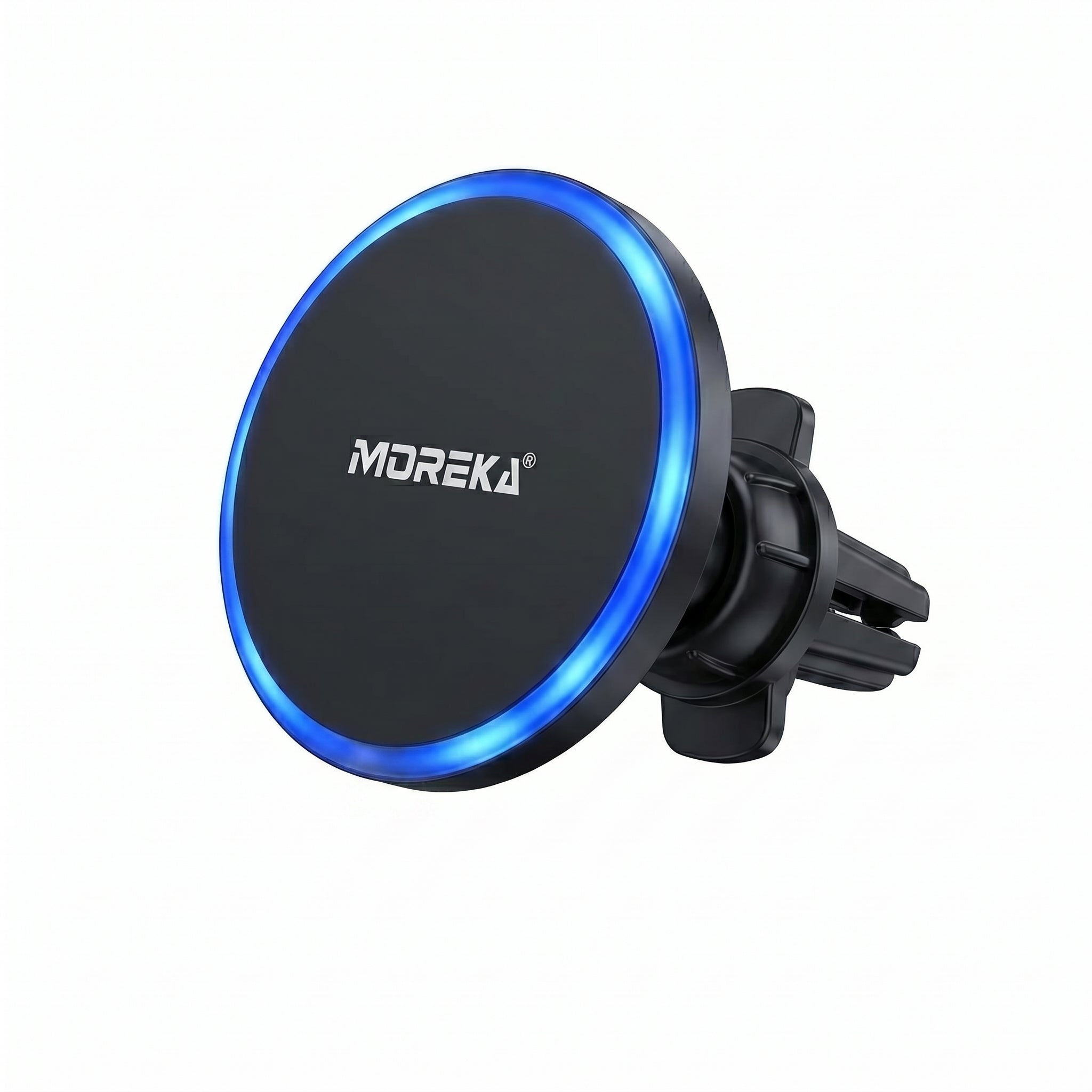 Cargador Inalámbrico Magnético para Auto Moreka ZJ-020 15W Soporte Ventilación Carga Rápida - Imagen 1