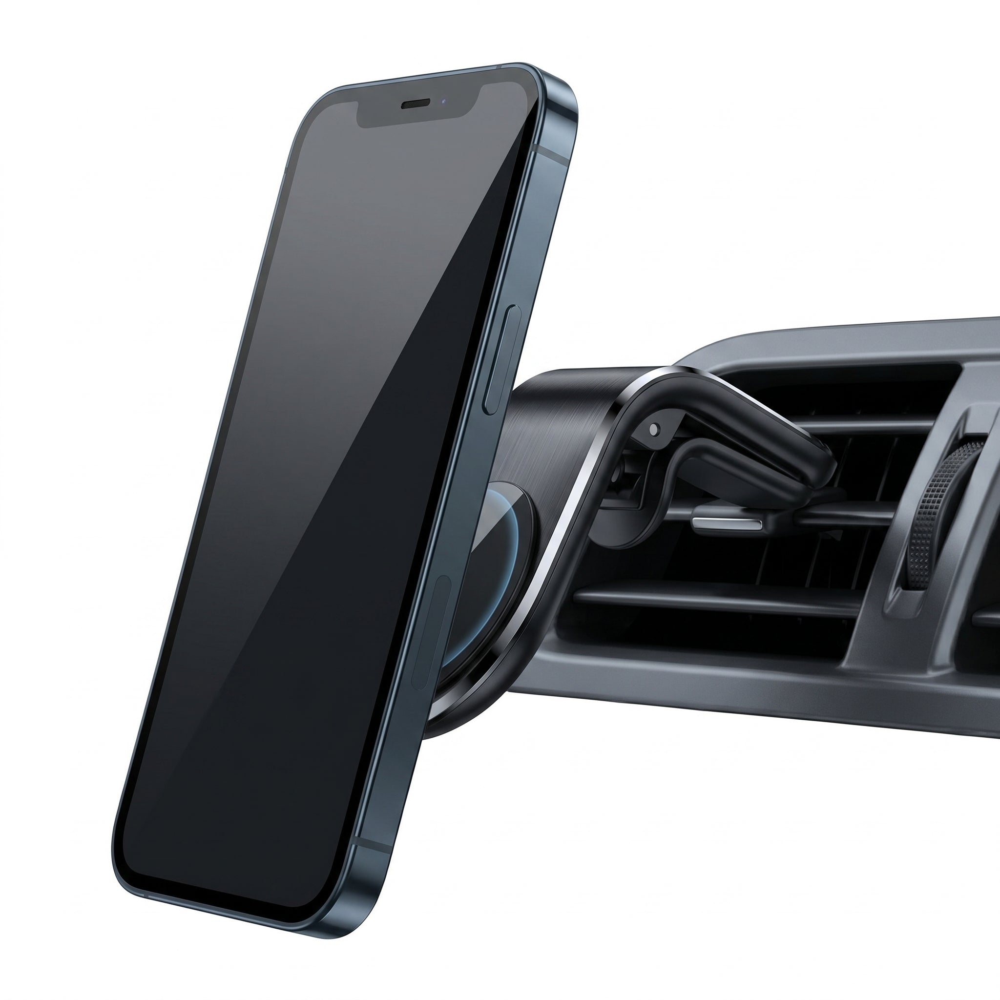 Soporte Magnético para Auto Moreka ZJ-016 Soporte Celular Coche Imantado 360° con Clip Rejilla de Aire Aleación de Aluminio y Fuerza Magnética 3350Gs - Imagen 6