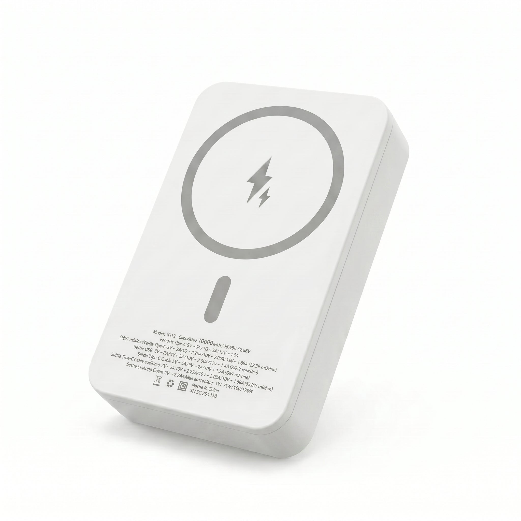 Power Bank Magnético Moreka K112 10000mAh 22.5W con Cable Lightning y Tipo-C Integrados Carga Inalámbrica 15W, Modo Baja Corriente - Imagen 1