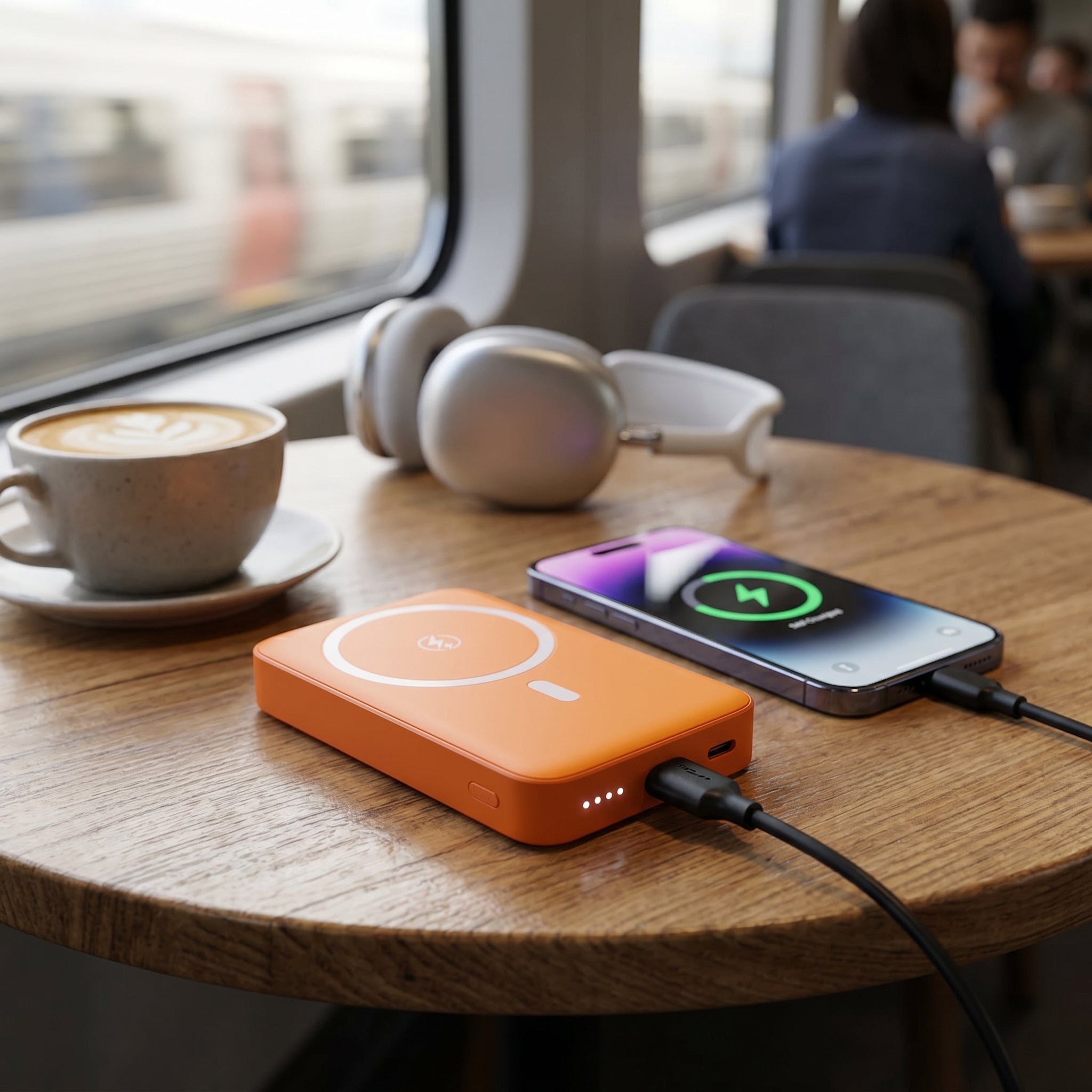 Power Bank Magnético Moreka K109 10000mAh con Carga Rápida Inalámbrica 15W y PD 20W - Imagen 2