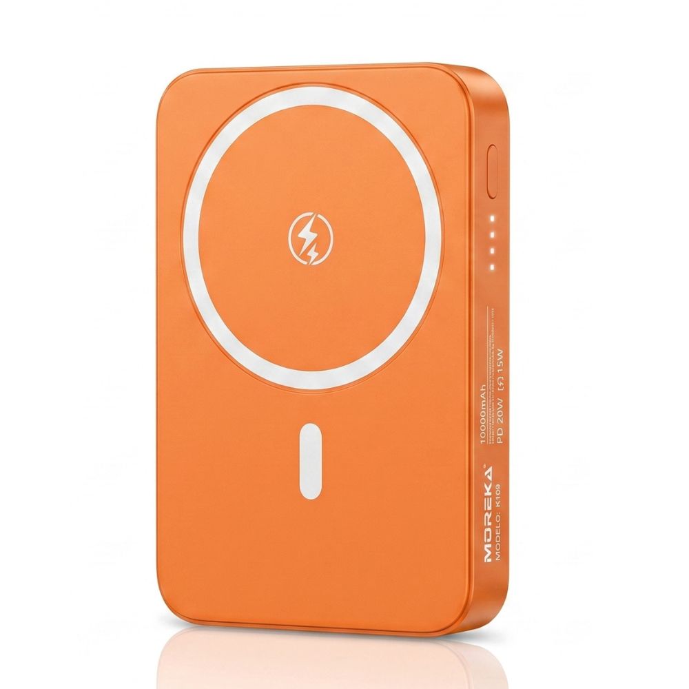 Power Bank Magnético Moreka K109 10000mAh con Carga Rápida Inalámbrica 15W y PD 20W - Imagen 10