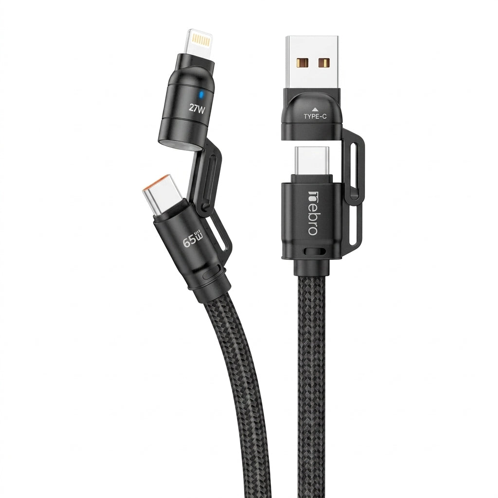 Cable 4 en 1 NEBRO WD307 carga rápida 27W
