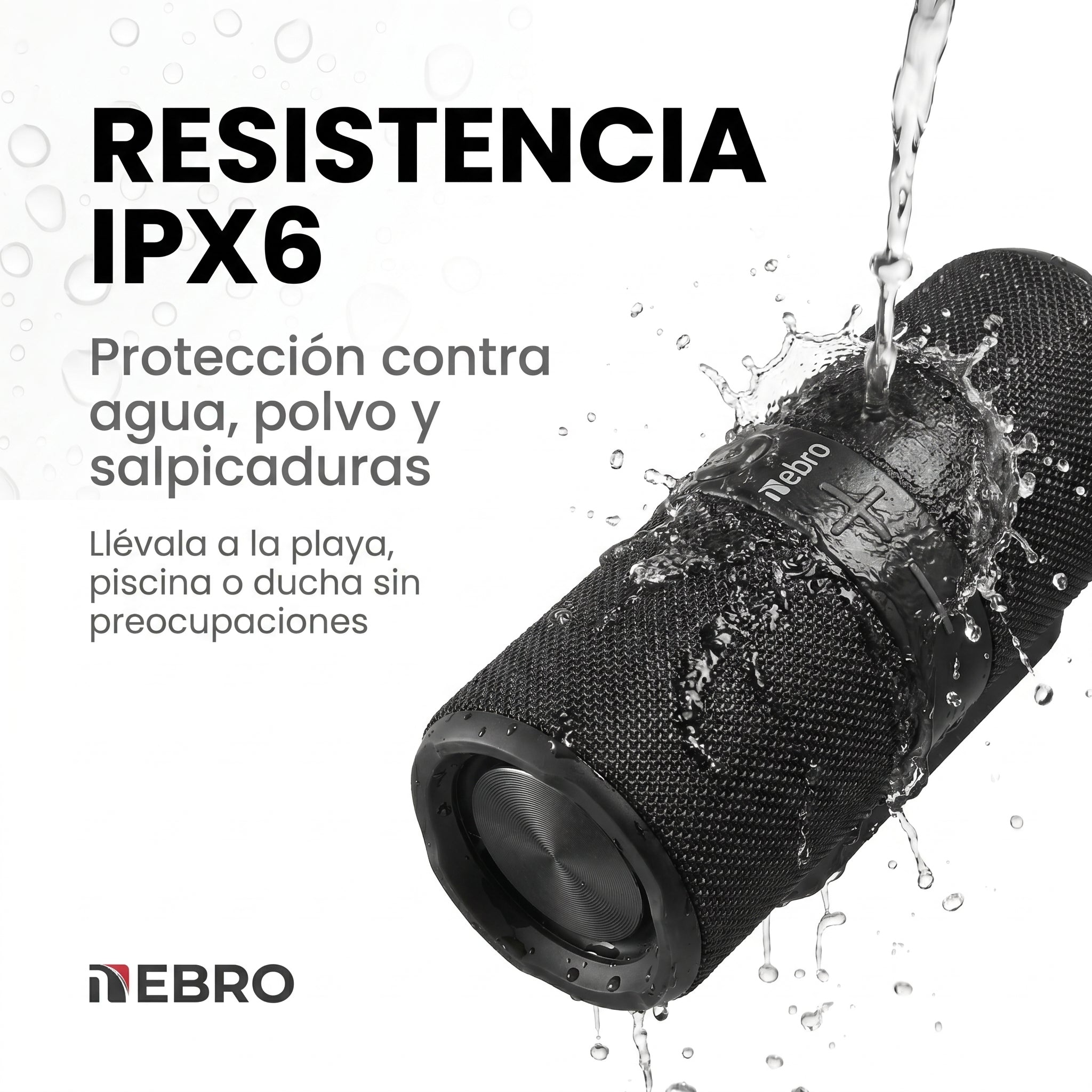 Bocina Bluetooth TWS Collar NEBRO WG085 IPX6 - Imagen 3