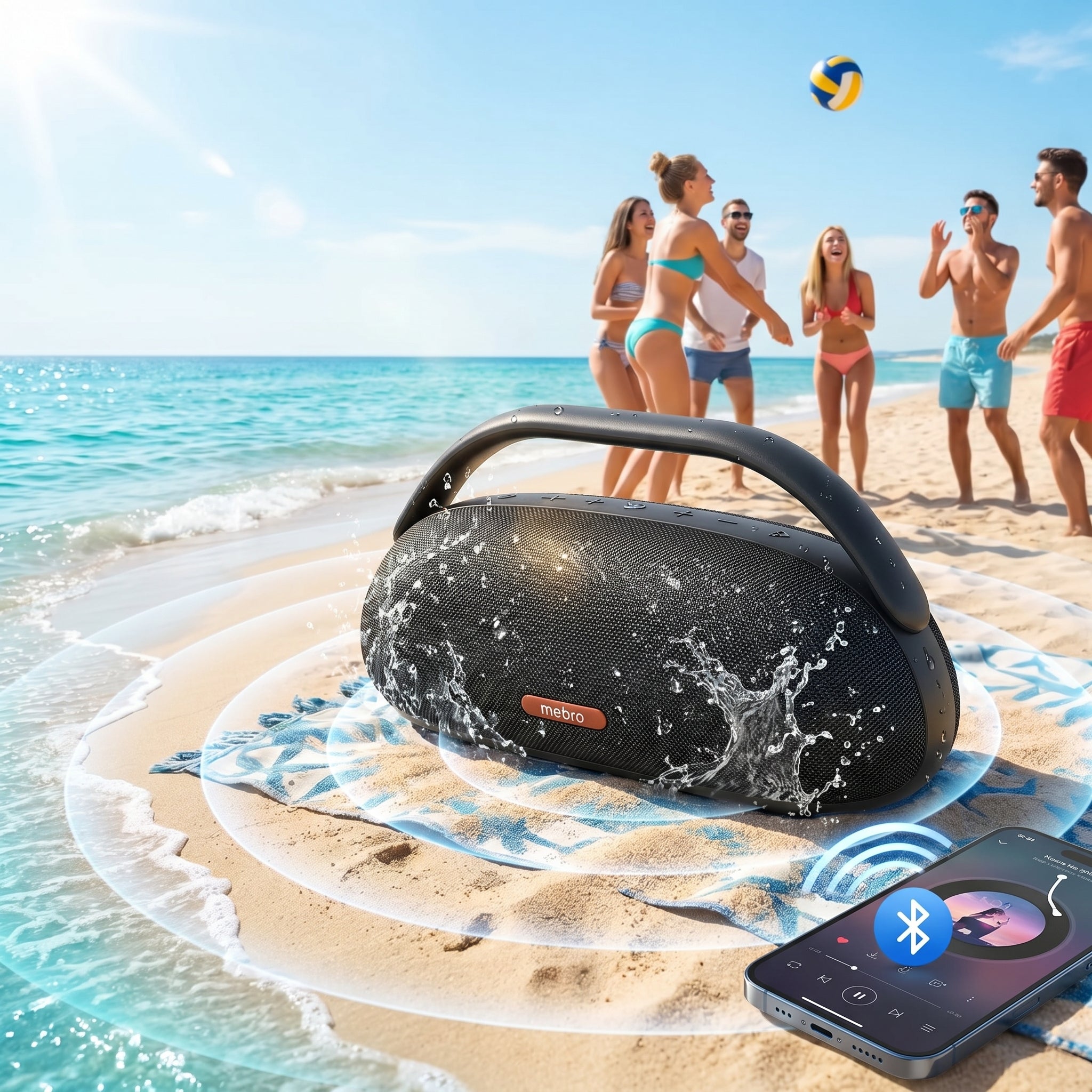 Bocina Bluetooth TWS NEBRO WG141 Bluetooth 53 120W IPX4 - Imagen 4